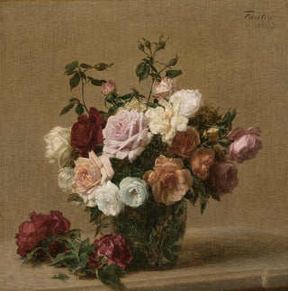 Roses dans une boule de verre - Henri Fantin-Latour