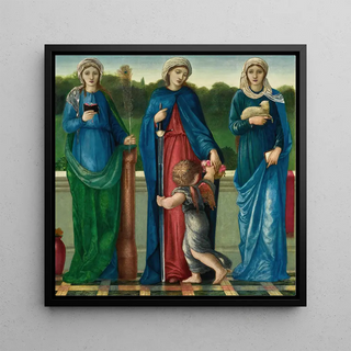 Sainte Barbara, Sainte Dorothée et Sainte Agnès - Sir Edward Coley Burne-Jones