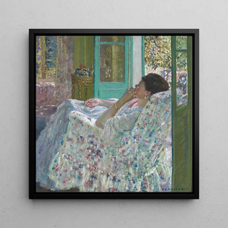 Salle jaune l'après-midi - Frederick Carl Frieseke