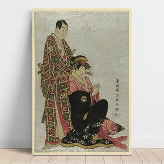 Sawamura Sojuro et Segawa Kikunojo - Toshusai Sharaku | Reproduction Tableau Décoration murale affiche copie