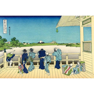 Sazai Hall au Temple des Cinq Cents Arhat - Katsushika Hokusai | Reproduction Tableau Décoration murale affiche copie