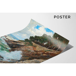 Scène sur la côte de Nervi - Alfred Zoff | Reproduction Tableau Décoration murale affiche copie