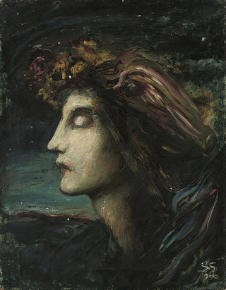 Simeon Solomon - Head study.webp