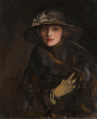 Sir John Lavery - A Lady In Brown.webp