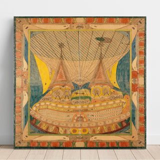 Skt. Adolf-Ballohn-Schiff; Riesen-Stadt - Adolf Wölfli | Reproduction Tableau Décoration murale affiche copie