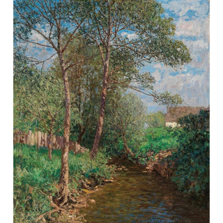 Sonnige Bachlandschaft - Alfred Zoff | Reproduction Tableau Décoration murale affiche copie