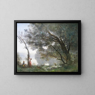 Souvenir de Mortefontaine de Jean-Baptiste-Camille Corot | Reproduction Tableau Décoration murale affiche copie