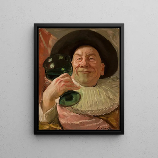 Stanisaw Lentz - Selfportrait in the style of Frans Hals.webp