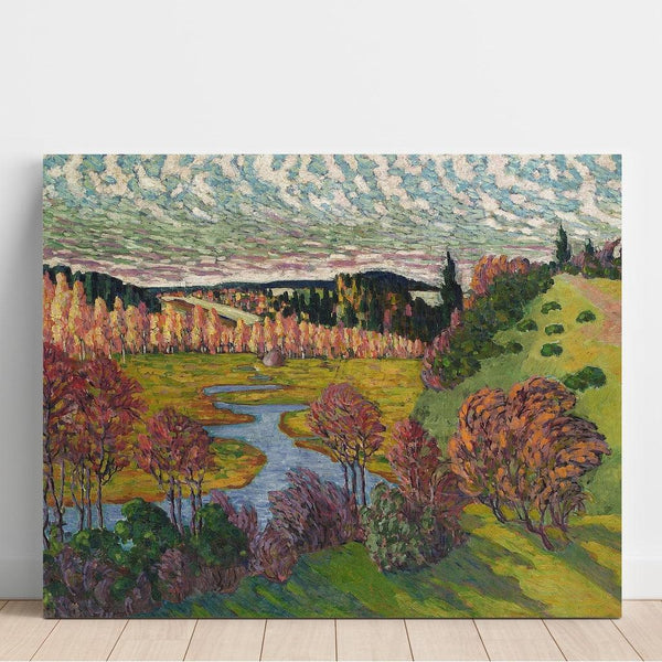 Reproductie van het schilderij Sügismaastik - Konrad Mägi
