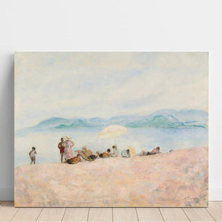 Sur la plage - Henri Lebasque | Reproduction Tableau Décoration murale affiche copie