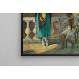 Sur le balcon - Henri Lebasque | Reproduction Tableau Décoration murale affiche copie