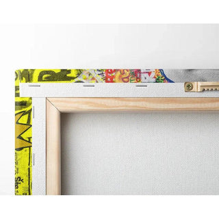 Tableau Street Art – David Punk Pop | Affiche Graffiti Colorée Style Urbain | Poster Moderne Déco Pop Culture et Détournement Classique