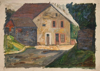 Tadeusz Makowski - Brick house with an annex.webp
