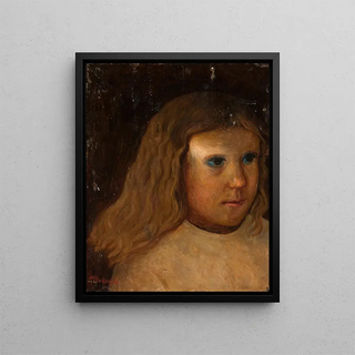 Tadeusz Makowski - Head of a little girl with unloosed hair.webp