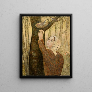 Tadeusz Makowski - Selfportrait with a palette.webp