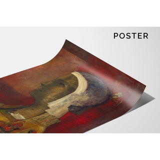 Tête symbolique - Odilon Redon | Reproduction Tableau Décoration murale affiche copie