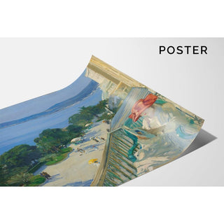 The Terrace, Cap d’Ail de Sir John Lavery | Reproduction Tableau Décoration murale affiche copie