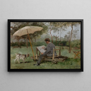 Theo van Rysselberghe - Armand Heins Painting Outdoors.webp