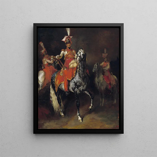 Thodore Gricault - Mounted Trumpeters of Napoleons Imperial Guard.webp