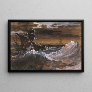Thodore Gricault - Sailboat on a Raging Sea.webp
