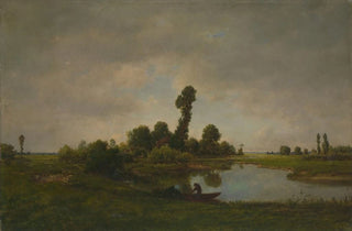 Thodore Rousseau - A River Landscape.webp