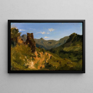 Thodore Rousseau - Valley in the Auvergne Mountains.webp