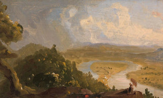 Thomas Cole - Sketch for View from Mount Holyoke Northampton Massachusetts after a Thunderstorm The Oxbow.webp