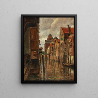 Tina Blau - A canal in Dordrecht.webp