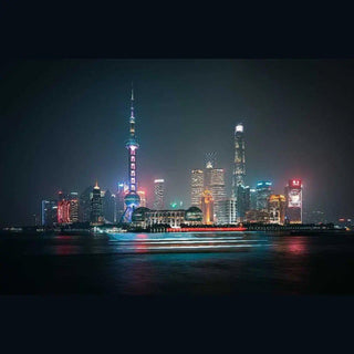 Tirage photo de la Chine - La magie nocturne de Shanghai