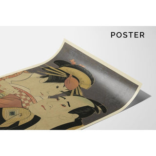 Troisième Sanogawa Ichimatsu de Gionmachi no Hakujin Onayo to , Ichikawa Tomiemon de Kanisaka Tōma - Toshusai Sharaku | Reproduction Tableau Décoration murale affiche copie