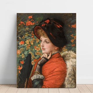 Type de beauté ; Portrait de Mme Kathleen Newton - James Tissot | Reproduction Tableau Décoration murale affiche copie