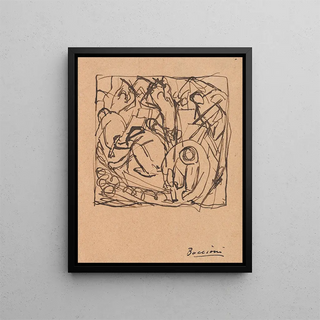 Umberto Boccioni - Composition Study for The Street Pavers.webp