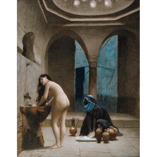 Un bain maure, femme turque au bain study - Jean-Léon Gérôme | Reproduction Tableau Décoration murale affiche copie
