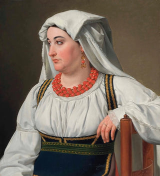 Une Ciociara, portrait d'une paysanne romaine - Christoffer Wilhelm Eckersberg