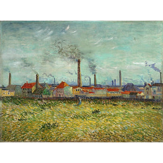 Usines à Clichy - Vincent van Gogh | Reproduction Tableau Décoration murale affiche copie