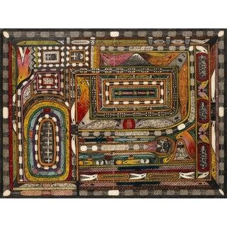 Vallée du Hasli, dans l'Oberland bernois- Adolf Wölfli | Reproduction Tableau Décoration murale affiche copie