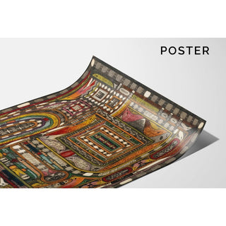 Vallée du Hasli, dans l'Oberland bernois- Adolf Wölfli | Reproduction Tableau Décoration murale affiche copie