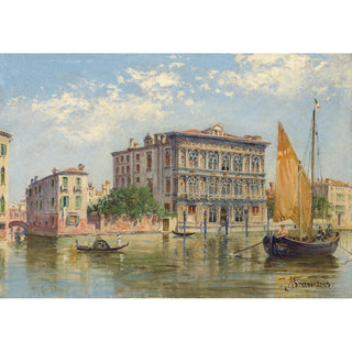 Vendramin Calergi depuis le grand Canal, Venise - Antonietta Brandeis | Reproduction Tableau Décoration murale affiche copie