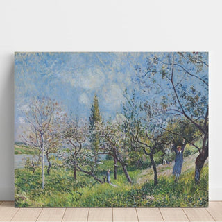Verger au printemps - Alfred Sisley | Reproduction Tableau Décoration murale affiche copie