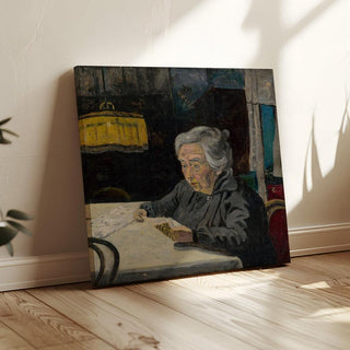 Vieille dame lisant - Arnold Peter Weisz-Kubínčan | Reproduction Tableau Décoration murale affiche copie