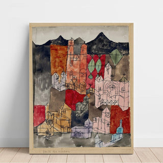 Ville des églises - Paul Klee | Reproduction Tableau Décoration murale affiche copie