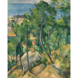 Vue de la mer L'Estaque de Paul Cézanne | Reproduction Tableau Décoration murale affiche copie
