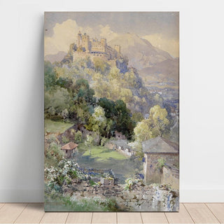 Vue sur la forteresse de Hohensalzburg - Edward Theodore Compton | Reproduction Tableau Décoration murale affiche copie