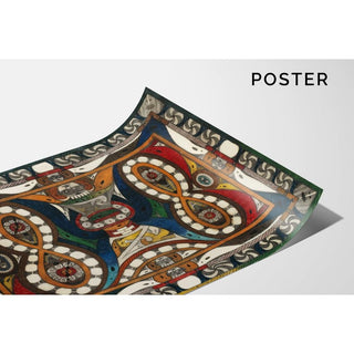 Wand-Uhr-Schlange 1921-22 - Adolf Wölfli | Reproduction Tableau Décoration murale affiche copie