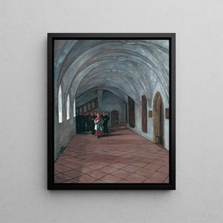 Wilhelm Trbner - Prozession im Kreuzgang in Seeon.webp