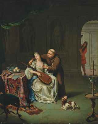 Willem Van Mieris - Tartuffe et lmire supris par Damis fils dOrgon.webp