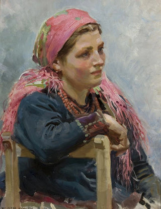 Wojciech Kossak - Study of a girl Aniela Franczak.webp