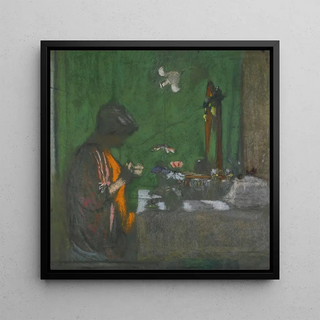 Kunstdruk | Madame Hessel in haar toiletkamer - Édouard Vuillard