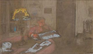 douard Vuillard - Madame Vuillard Lisant Le Journal.webp
