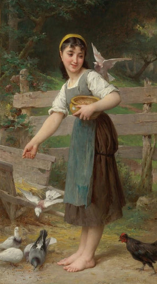 mile Munier - Feeding The Doves.webp